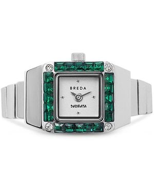 Breda X Dalmata Time Ring Watch, 8Mm X 15Mm - Green