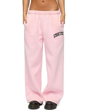 Edikted Camo Crush Sweatpants - Pink