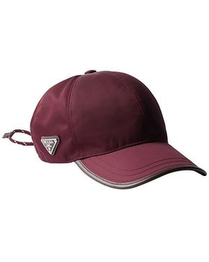 Prada Speedrock Re-Nylon Baseball Cap - Red