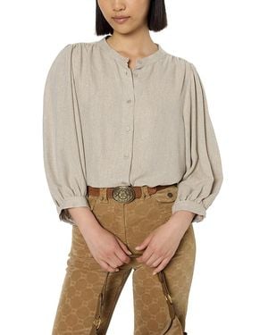 Gerard Darel Alana Button Front Shirt - Gray