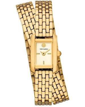 Tory Burch The Eleanor Mini Watch, 17Mm X 25Mm - Metallic