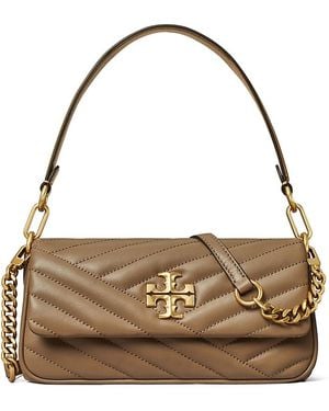Tory Burch Kira Small Chevron Shoulder Bag - Metallic