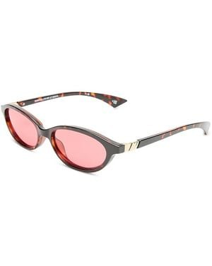 Le Specs Duskfall Oval Sunglasses, 55Mm - Pink