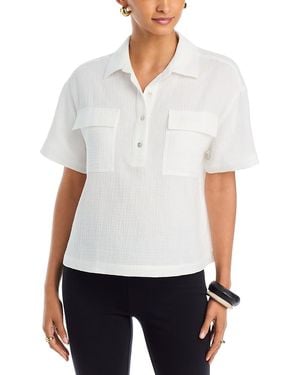SINGLE THREAD Popover Top - White