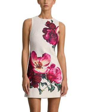 Alice + Olivia Clyde A Line Shift Dress - Red