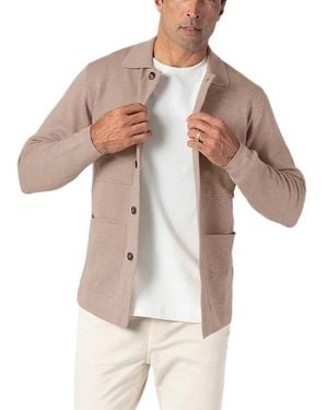 Robert Talbott Landon Sweater Jacket - White