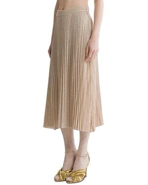 forte_forte Forte_Forte Rising Sun Soleil Plisse Skirt - Natural