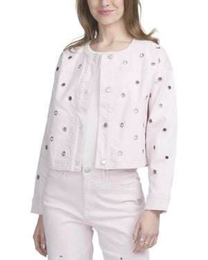 Elle Collection Grommet Jacket - Pink