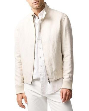 Rodd & Gunn Staveley Linen Bomber Jacket - Natural