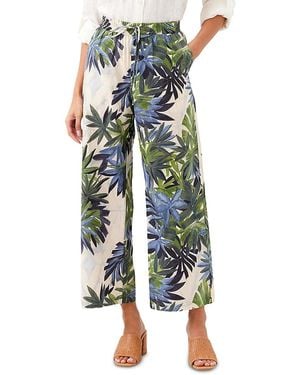 Karen Kane Cotton Drawstring Ankle Pants - Green