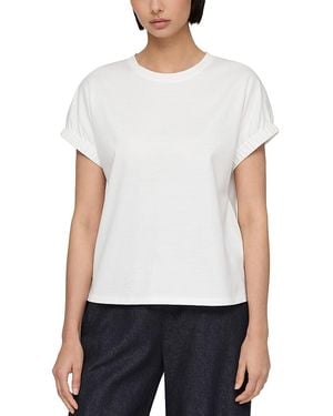 Lafayette 148 New York Gathered Cuff Dolman Tee - White