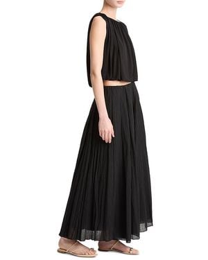 Vince Crinkle Maxi Skirt - Black