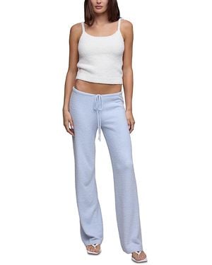Barefoot Dreams Cozychic Lite Ela Low Rise Knit Pants - Blue