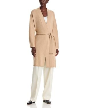 Vince Wool & Cashmere Belted Cardigan - Natural