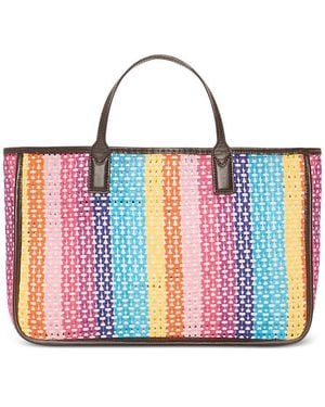 MZ Wallace Georgia Open Crochet Tote - White