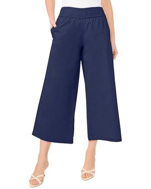 Cece Smock Waist Pull On Pants - Blue