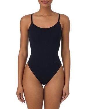 DKNY Litewear Seamless Stretch Bodysuit Lingerie - Blue