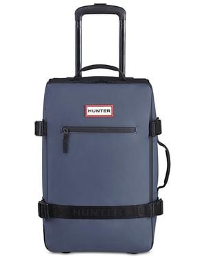 Hunter Luggage 21 Carry On Rolling Duffel Bag - Blue