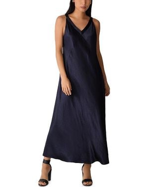 Eileen Fisher V Neck Dress - Blue
