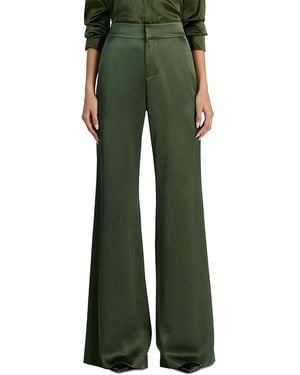Alice + Olivia Dylan Wide Leg Pants - Green