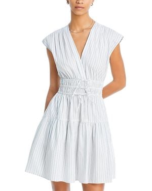 10 Crosby Derek Lam Tora Cotton V Neck Dress - White