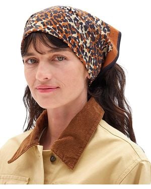 Clare V. Double Jaguar Bandana - Brown