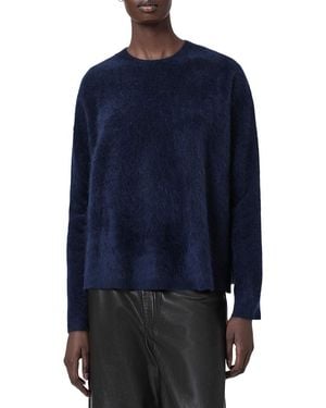 AllSaints Rebel Crewneck Cashmere Sweater - Blue
