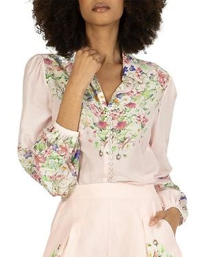SECRET MISSION Rose Blouse - Brown