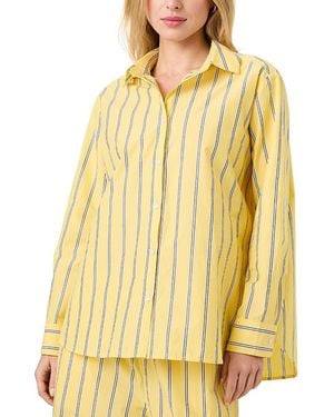 French Connection Rhodes Pop Nico Strip Shirt - Yellow