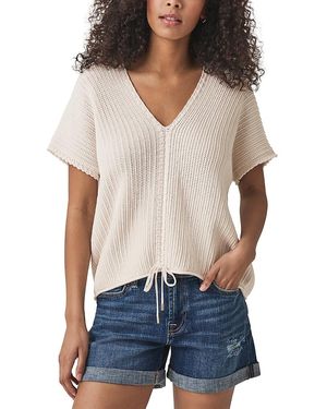 Splendid Horizion Sweater Poncho - White