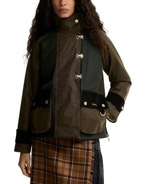 Barbour Hazelwood Waxed Cotton Jacket - Black