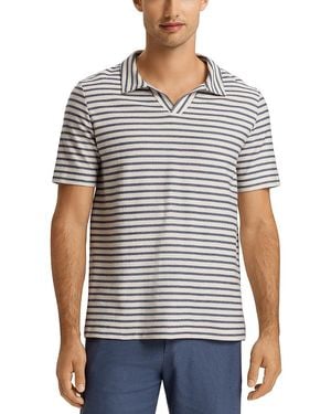 Hanro French Terry Regular Fit Striped Shirt - White