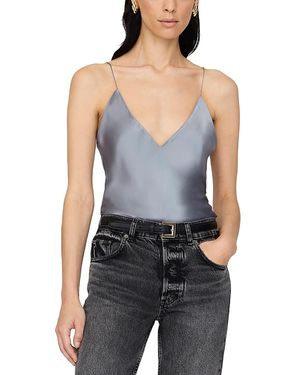 Anine Bing Ellen Silk Top - Blue