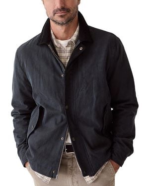 Marine Layer Weston Relaxed Fit Wax Canvas Barn Jacket - Black