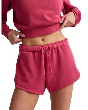 Beyond Yoga Fade Out Mid Rise Shorts - Red