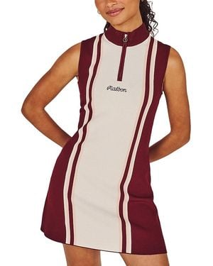 Malbon Fernanda Striped Sleeveless Dress - Red