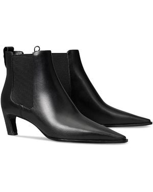 Tory Burch Romy Leather Chelsea Boots - Black