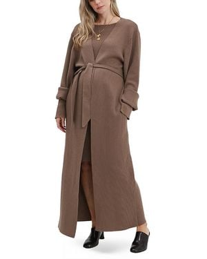 Nom Maternity Emaline Maternity Cardigan - Brown