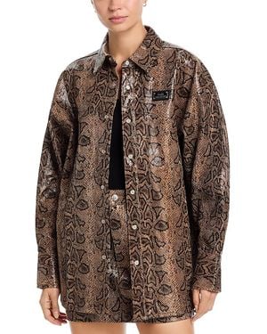 Ksubi Astra Long Sleeve Snakebite Jacket - Brown