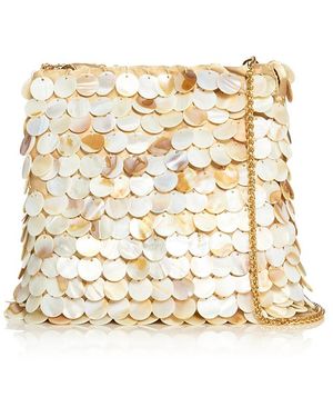 Aqua Sequin Clutch - Metallic