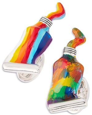 Jan Leslie Paint Tube Cufflinks - White