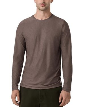 Vuori Strato Long Sleeve Tech Tee - Brown