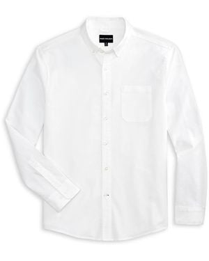 Mack Weldon Oxford Button Down Pocket Shirt - White