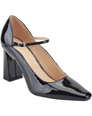 Marc Fisher Genevie Patent Leather Mary Jane Pumps - Blue