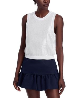 MILLY Sequin Tank Top - Blue
