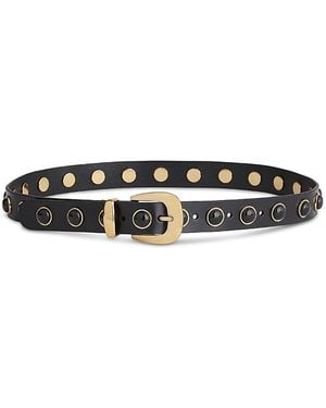 Madewell Cabochon Studded Western Belt - White