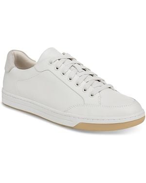 Vince Caspian Leather Lace Up Leather Sneaker - White