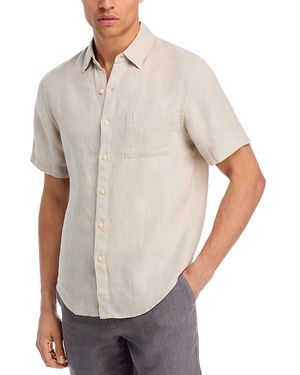 Alex Crane Ola Short Sleeve Overdyed Shirt - White