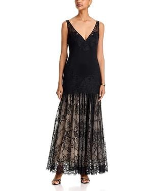 Emanuel Ungaro Blair Lace Maxi Dress - Black
