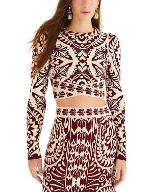 FARM Rio Pineapple Love Knit Top - Red